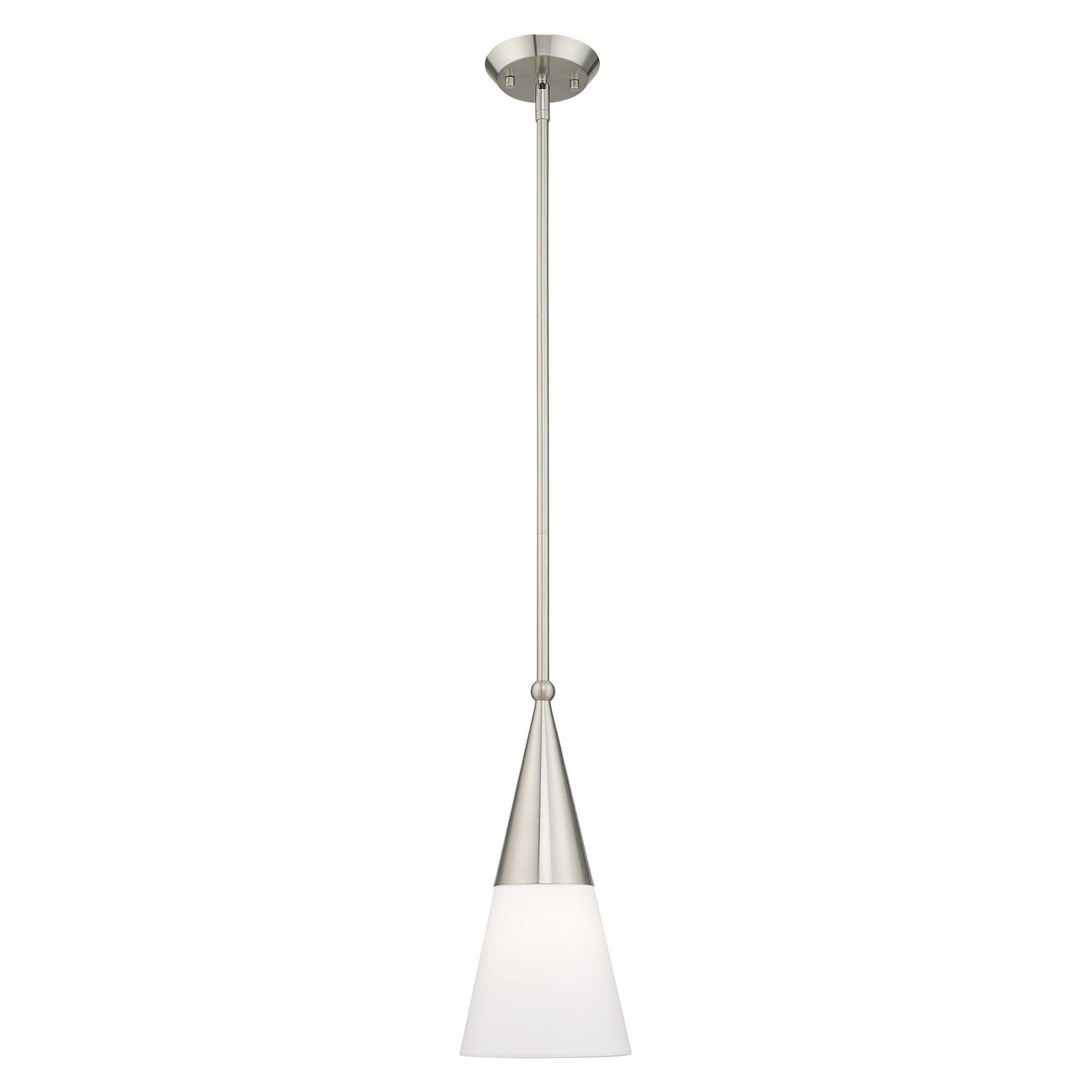Livex Lighting - 40686-91 - One Light Mini Pendant - Stockholm - Brushed Nickel