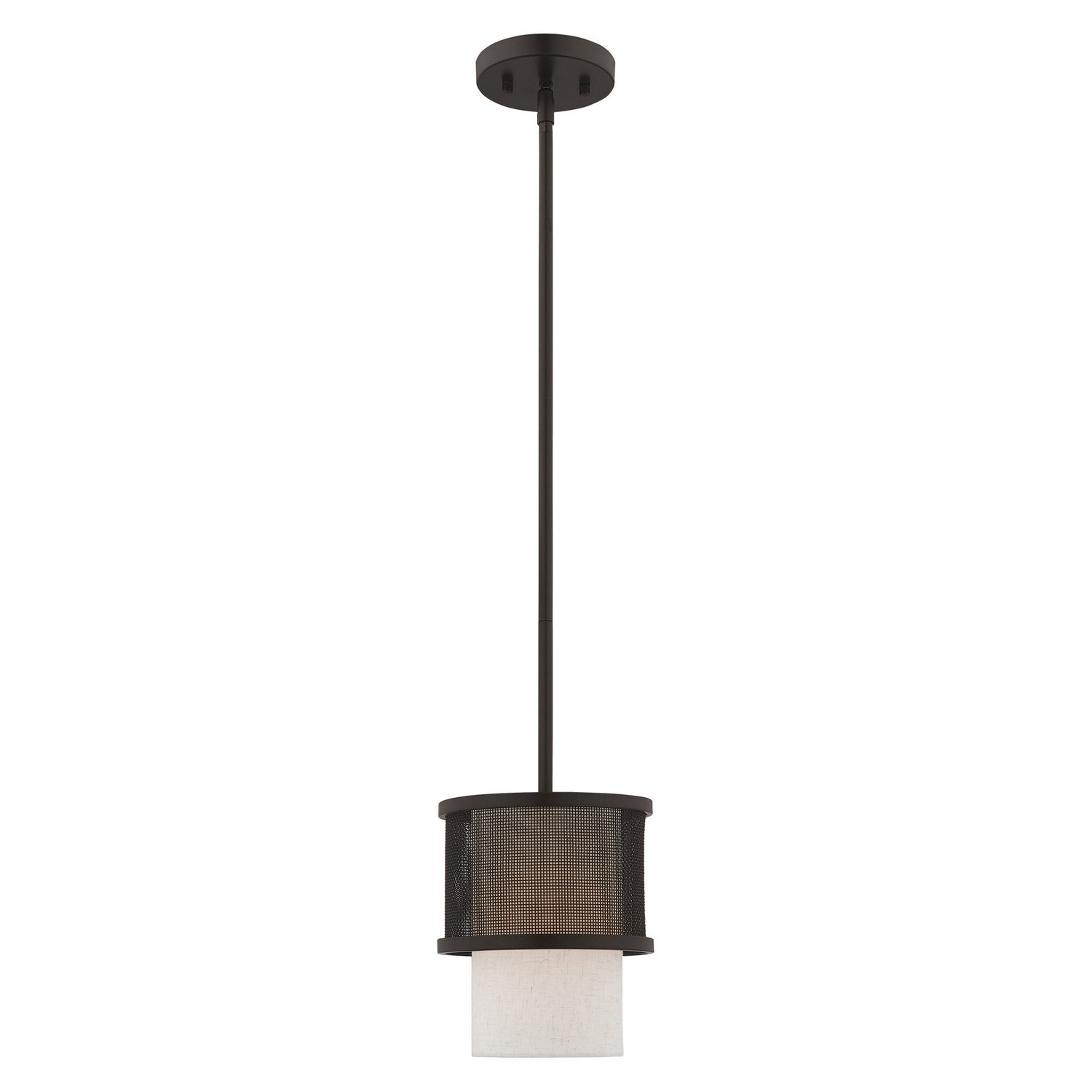 Livex Lighting - 41201-07 - One Light Mini Pendant - Braddock - Bronze