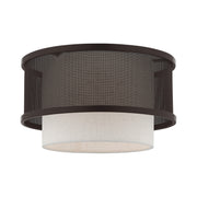 Livex Lighting - 41207-07 - One Light Ceiling Mount - Braddock - Bronze