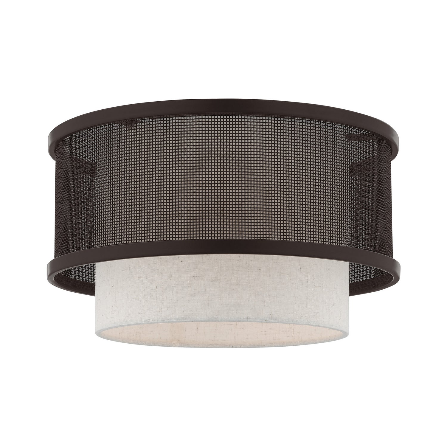 Livex Lighting - 41207-07 - One Light Ceiling Mount - Braddock - Bronze