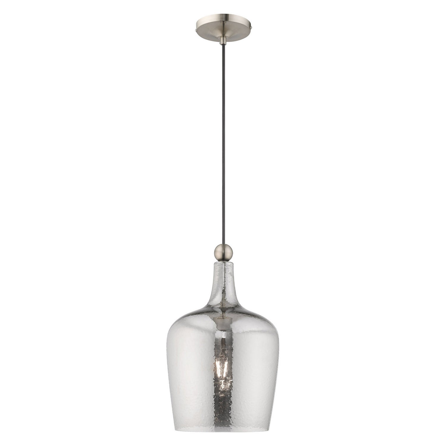 Livex Lighting - 41244-91 - One Light Mini Pendant - Avery - Brushed Nickel