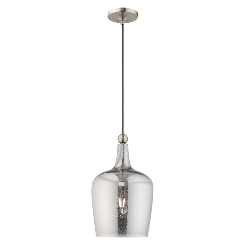 Livex Lighting - 41244-91 - One Light Mini Pendant - Avery - Brushed Nickel