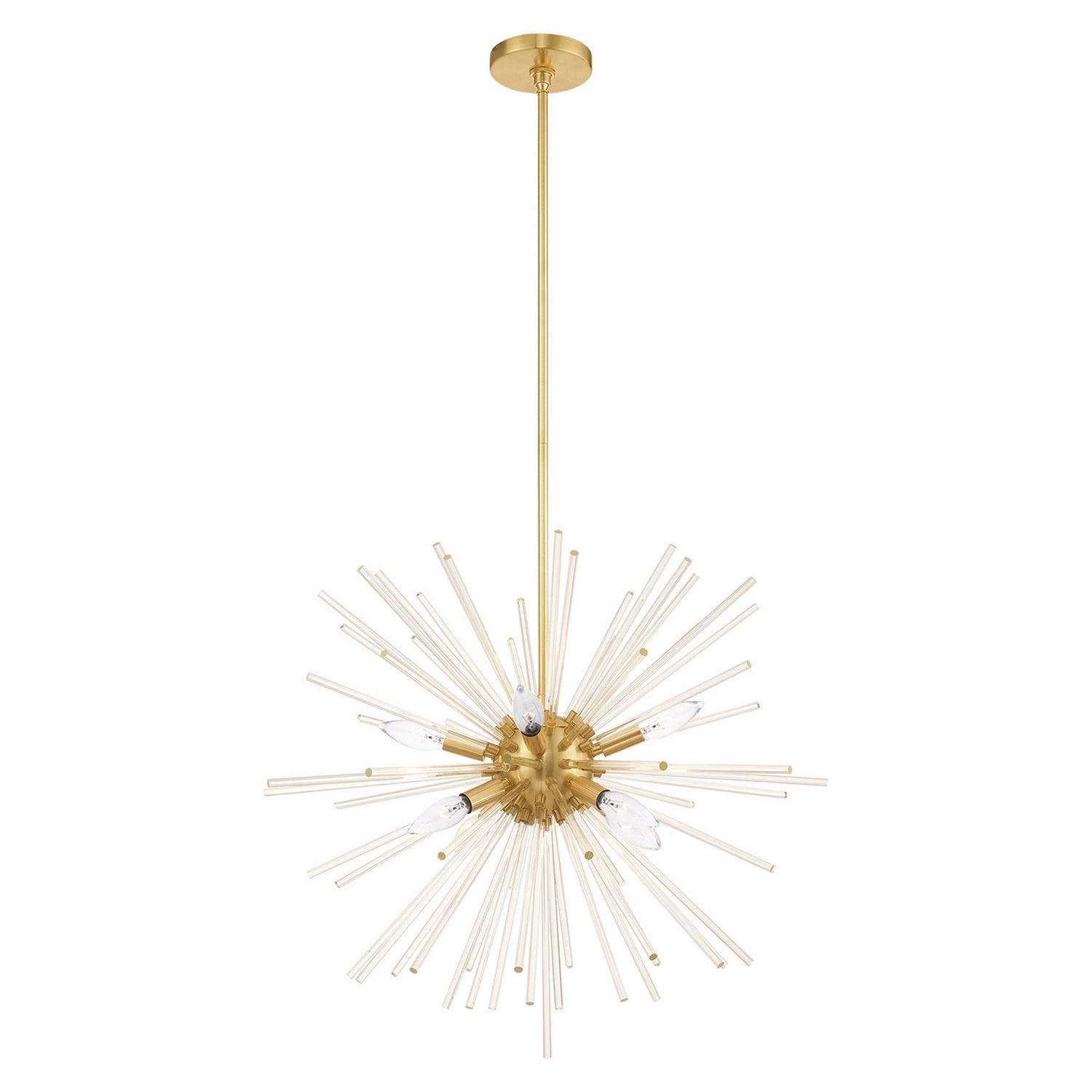 Livex Lighting - 41256-12 - Eight Light Pendant - Utopia - Satin Brass
