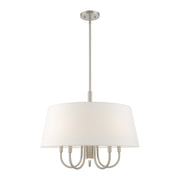 Livex Lighting - 41315-91 - Six Light Chandelier - Belclaire - Brushed Nickel