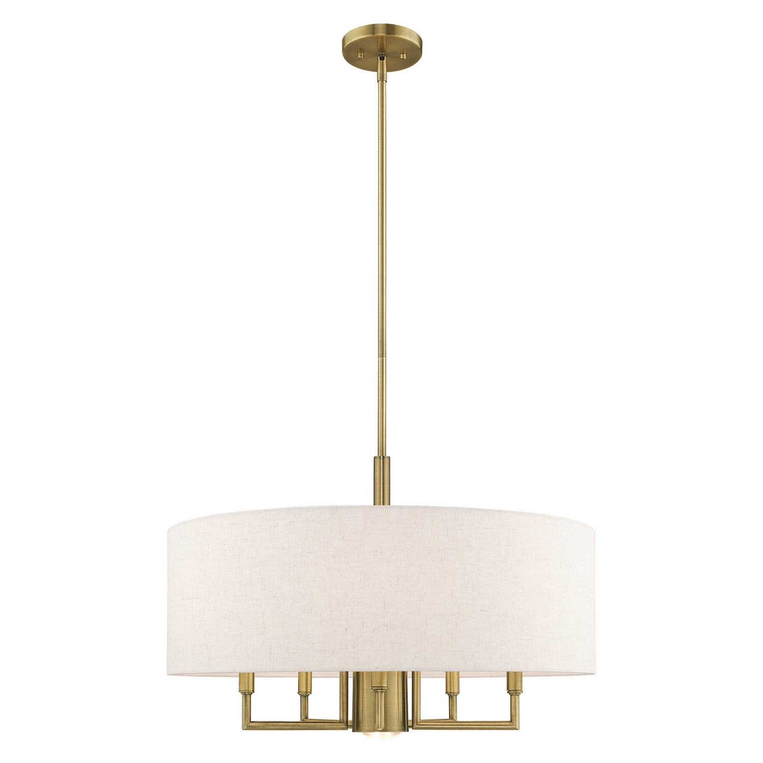 Livex Lighting - 42605-01 - Six Light Chandelier - Monroe - Antique Brass