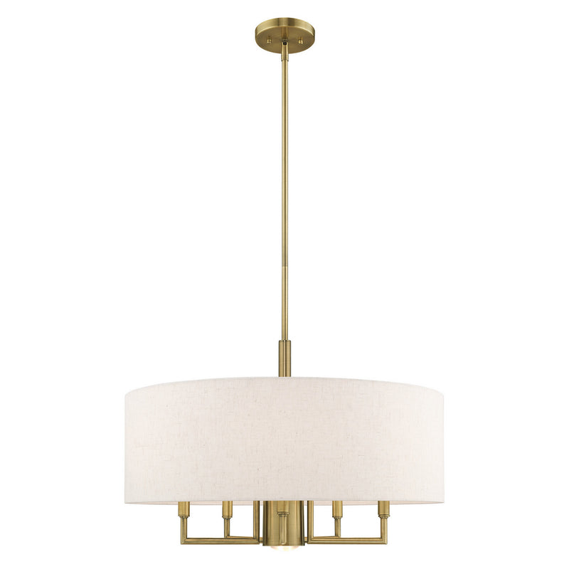 Livex Lighting - 42605-01 - Six Light Chandelier - Monroe - Antique Brass