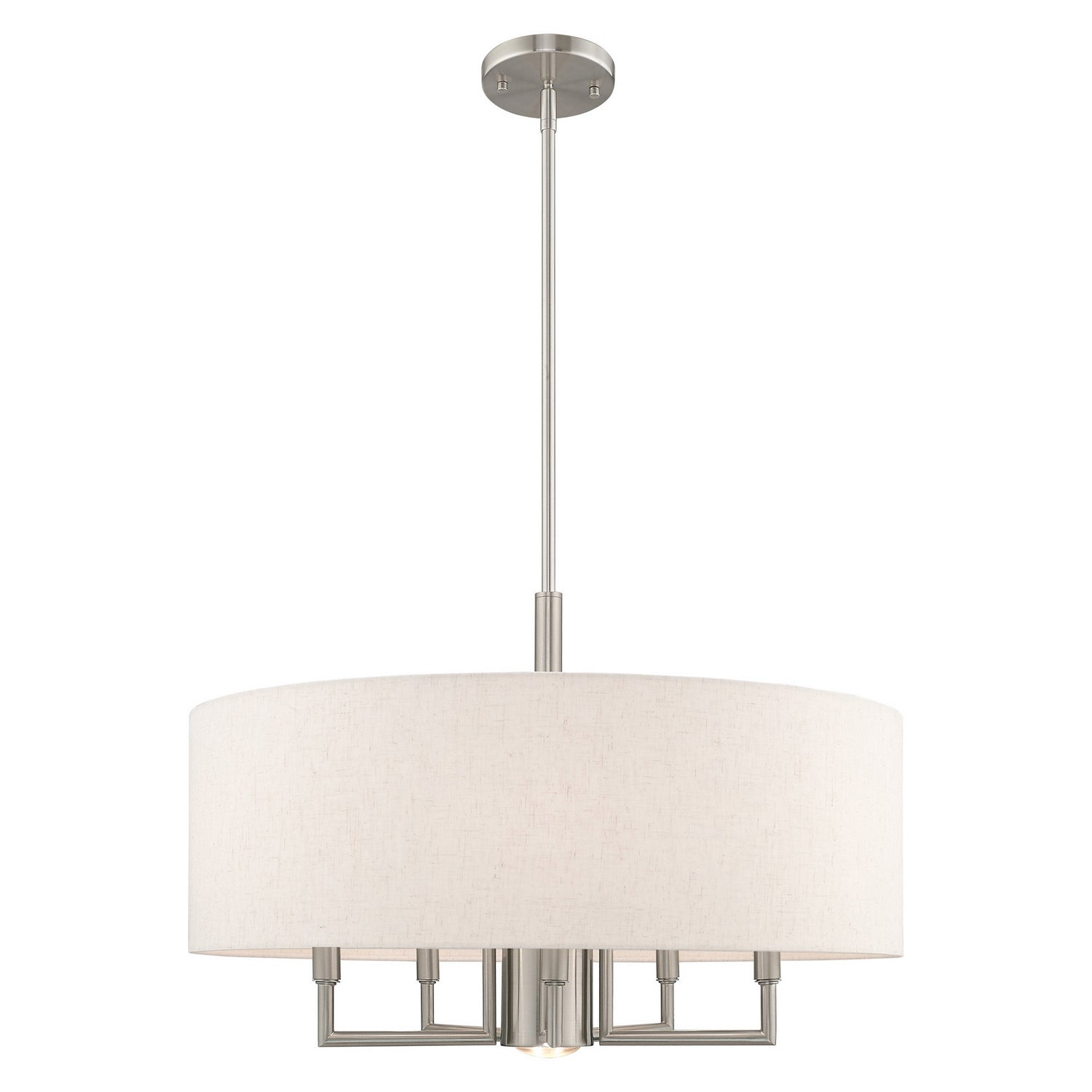 Livex Lighting - 42605-91 - Six Light Chandelier - Meridian - Brushed Nickel