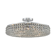 Allegri - 032842-010-FR001 - Eight Light Semi Flush Mount - Loro - Chrome