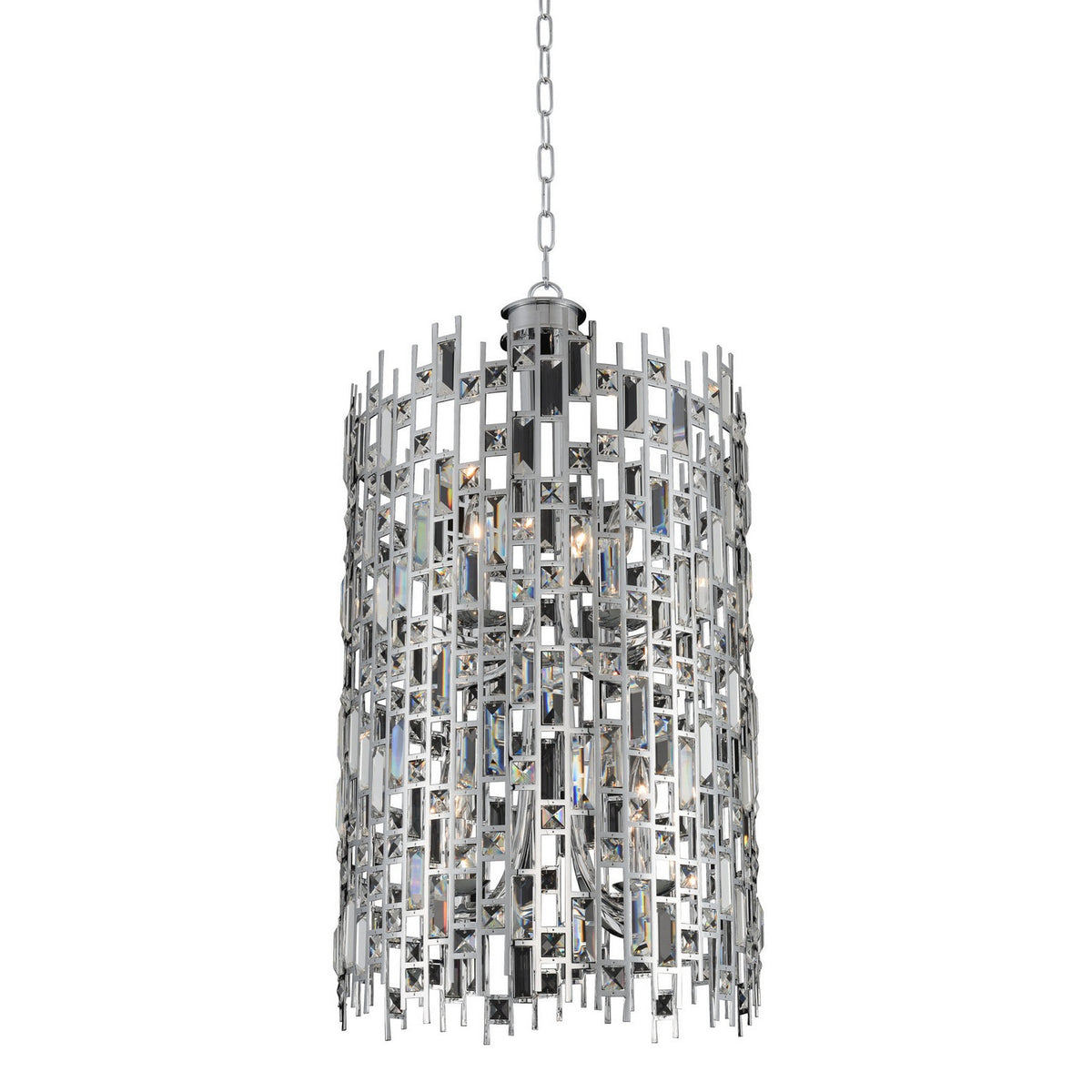Allegri - 033050-010-FR001 - Eight Light Foyer Pendant - Fonseca - Chrome