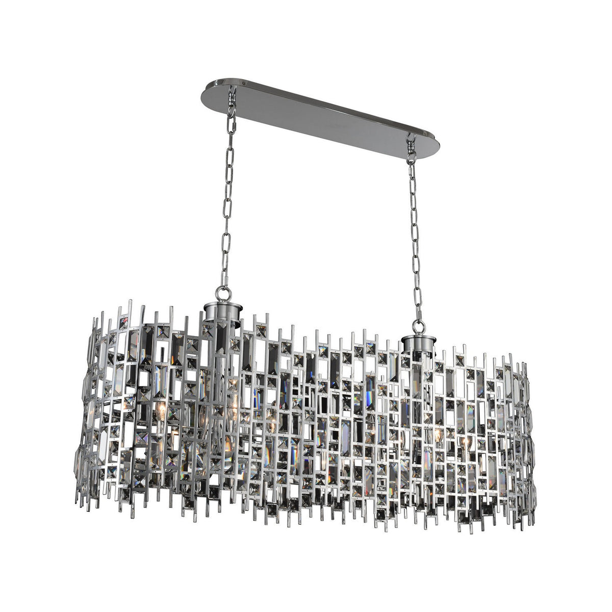 Allegri - 033060-010-FR001 - Eight Light Island Pendant - Fonseca - Chrome