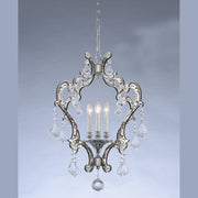 Allegri - 034050-048-FR001 - Four Light Pendant - Argento - Matte Black w-Polished Stainless Steel