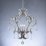 Allegri - 034051-048-FR001 - Six Light Pendant - Argento - Matte Black w-Polished Stainless Steel