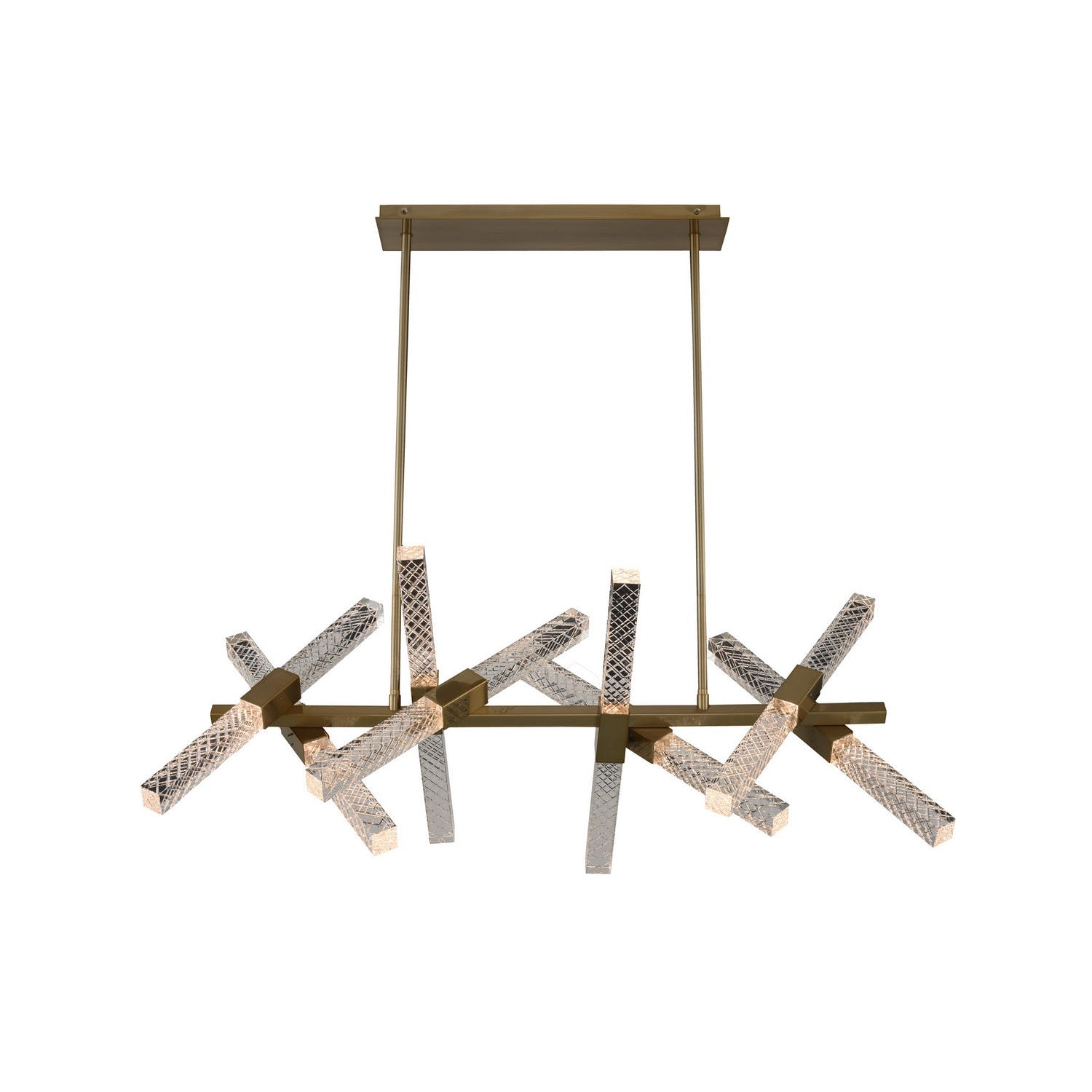 Allegri - 034960-038-FR001 - LED Island Pendant - Apollo - Brushed Champagne Gold
