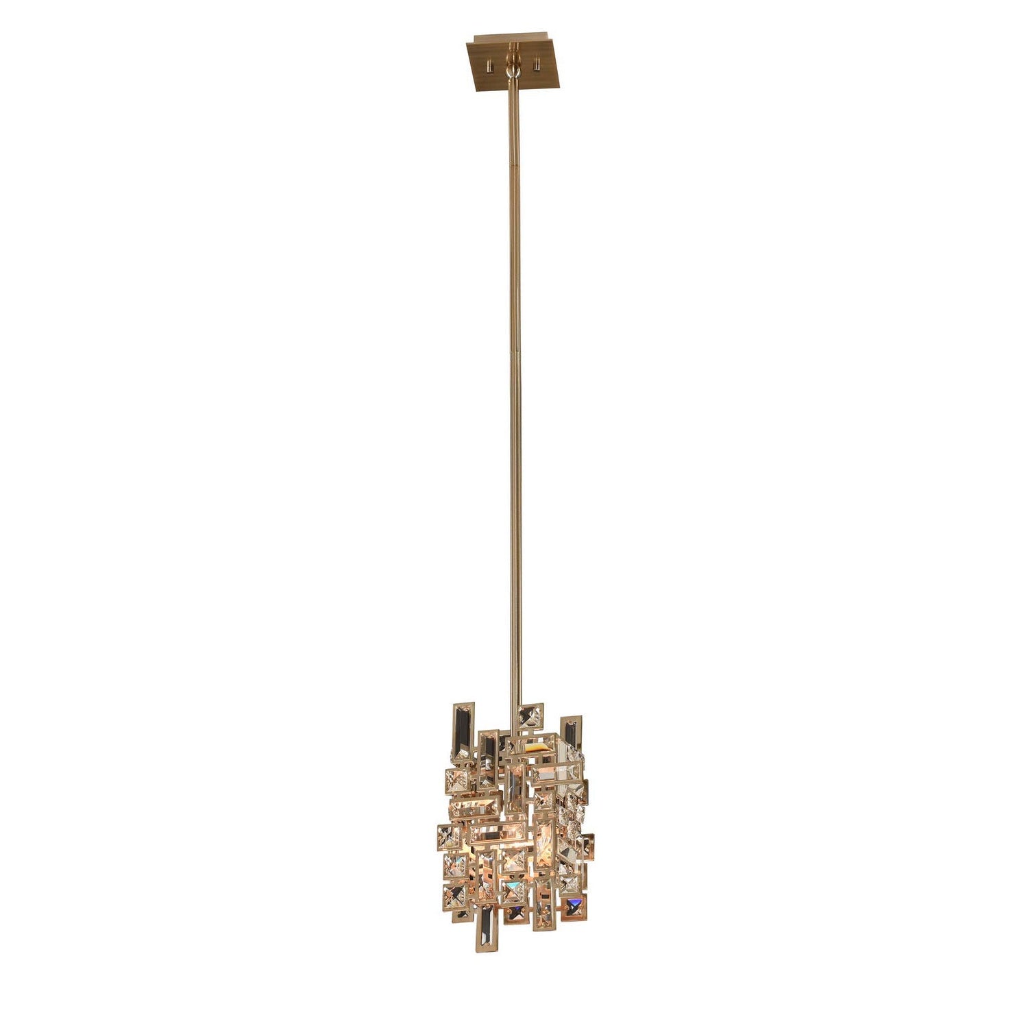 Allegri - 11195-038-FR001 - One Light Mini Pendant - Vermeer - Brushed Champagne Gold