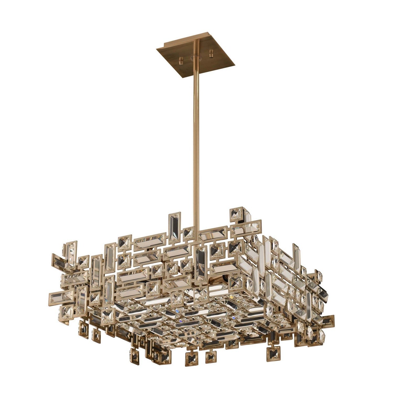 Allegri - 11196-038-FR001 - Eight Light Pendant - Vermeer - Brushed Champagne Gold