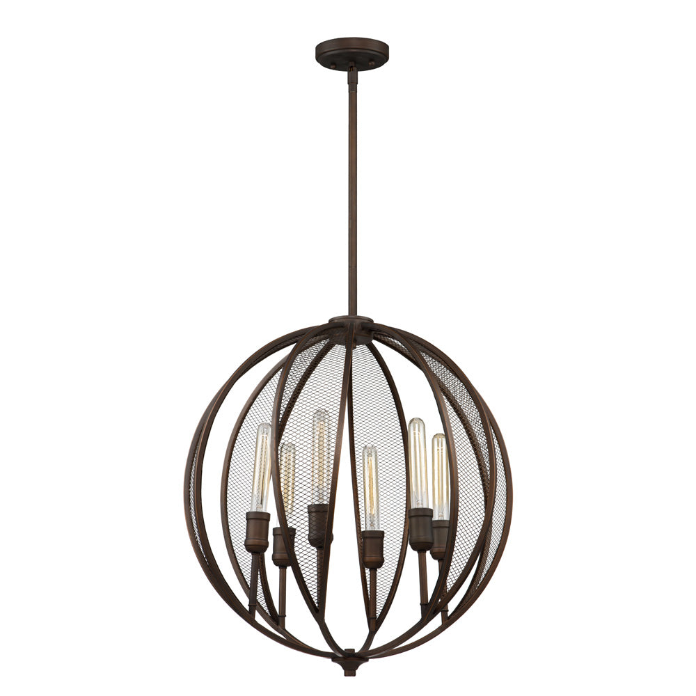 Artcraft - AC10906OB - Six Light Chandelier - Linden - Bronze