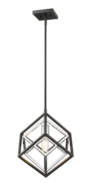 Z-Lite - 457MP-CH-MB - One Light Pendant - Euclid - Chrome + Matte Black