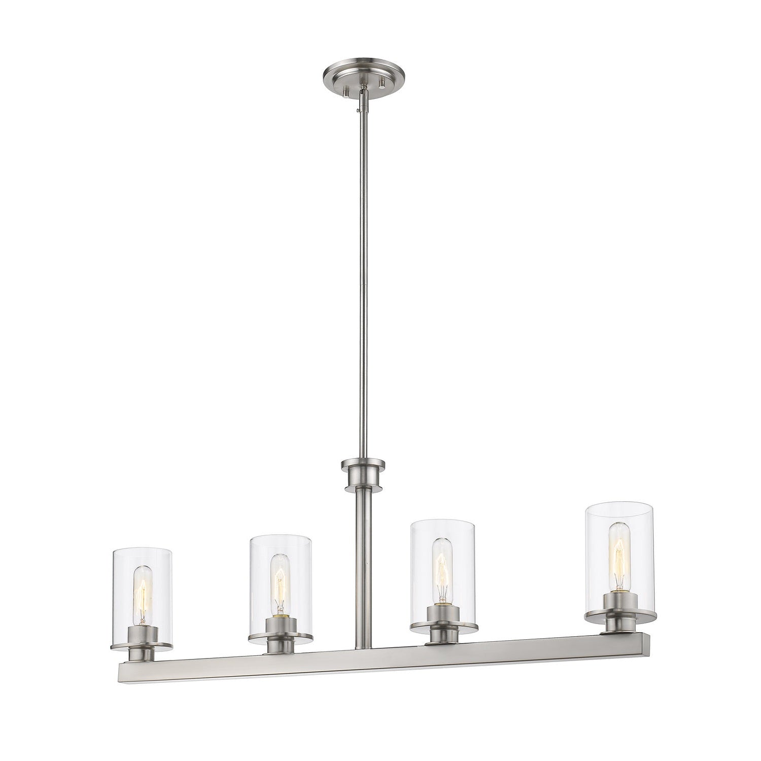 Z-Lite - 462-4L-BN - Four Light Linear Chandelier - Savannah - Brushed Nickel