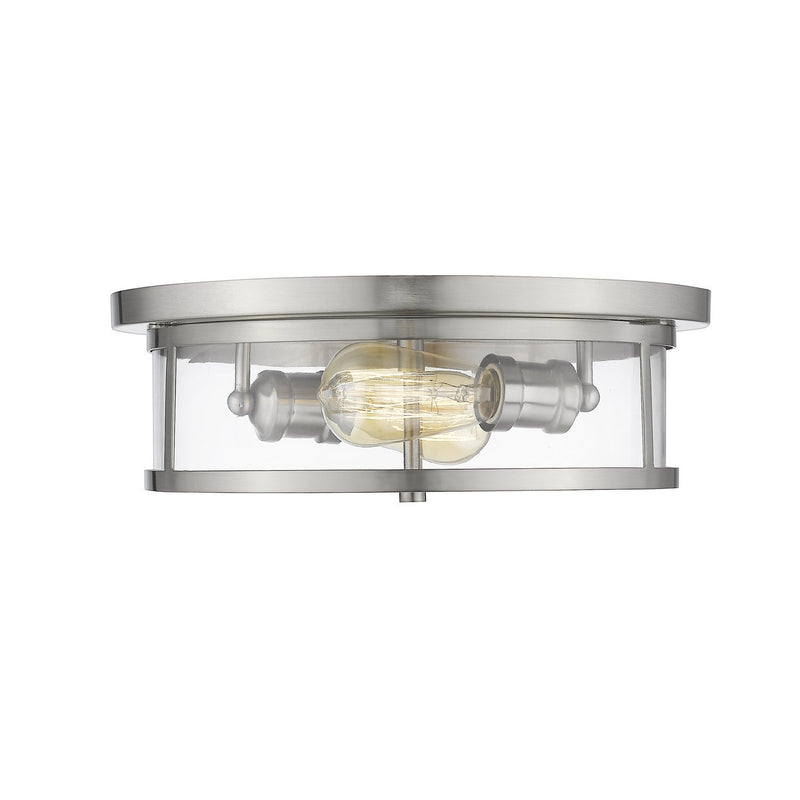 Z-Lite - 462F14-BN - Two Light Flush Mount - Savannah - Brushed Nickel