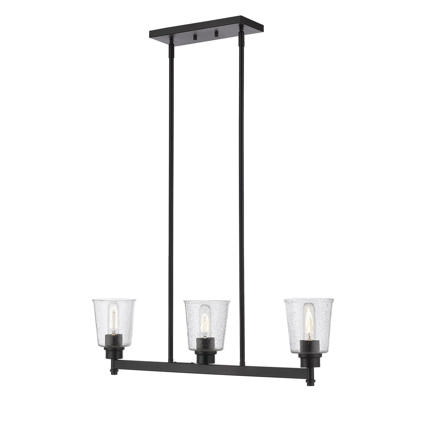 Z-Lite - 464-3L-MB - Three Light Linear Chandelier - Bohin - Matte Black