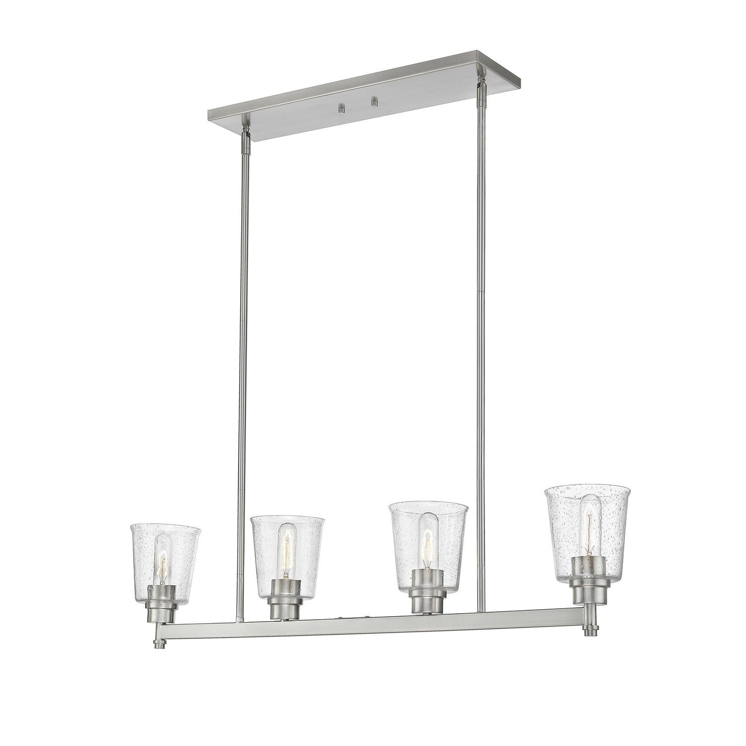 Z-Lite - 464-4L-BN - Four Light Linear Chandelier - Bohin - Brushed Nickel