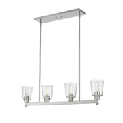 Z-Lite - 464-4L-BN - Four Light Linear Chandelier - Bohin - Brushed Nickel