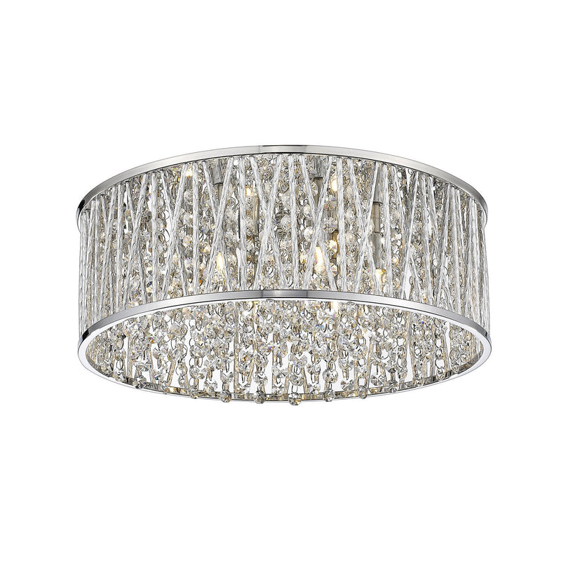 Z-Lite - 872CH-RF16 - Six Light Flush Mount - Terra - Chrome