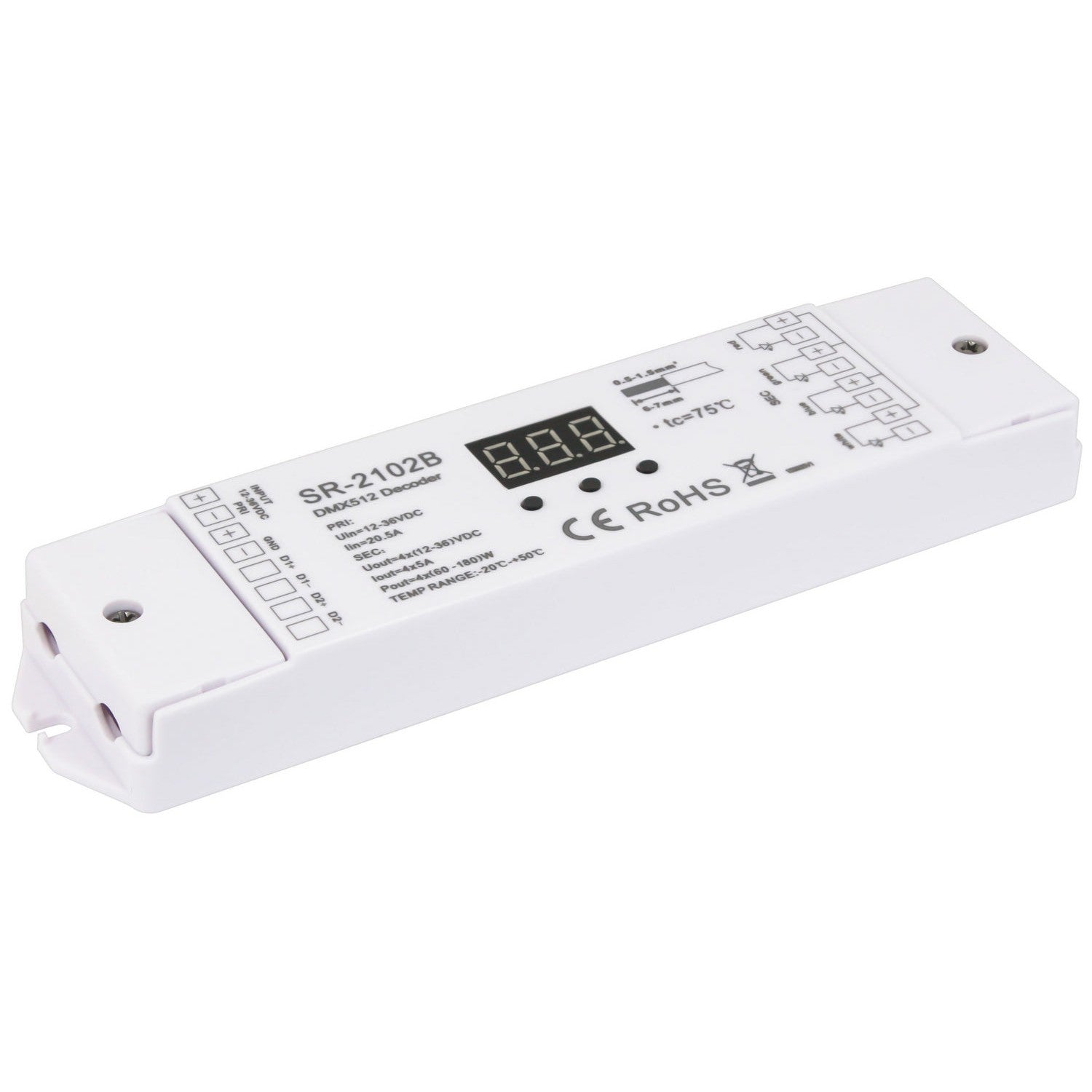American Lighting - REC-DMX-5A-4Z - Receiver - Decoder - Black
