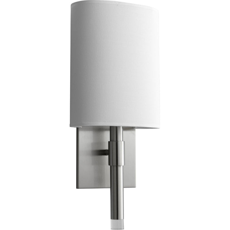 Quorum - 3-587-124 - LED Wall Sconce - BEACON - Satin Nickel|White Linen