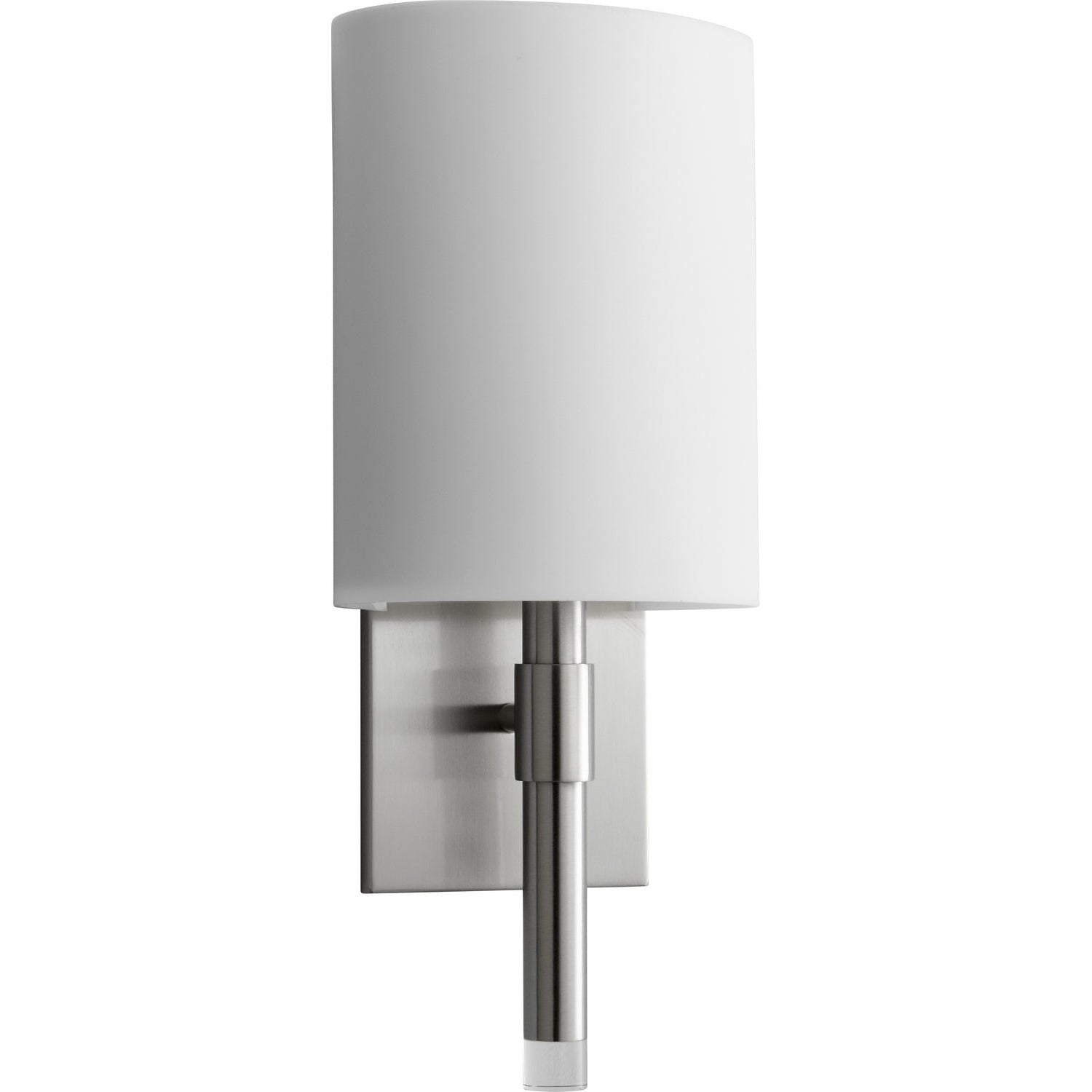 Quorum - 3-587-224 - LED Wall Sconce - BEACON - Satin Brass|Matte White Acrylic