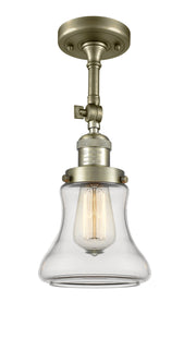 Innovations - 201F-AB-G192 - One Light Semi-Flush Mount - Franklin Restoration - Antique Brass