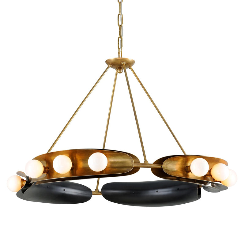 Corbett Lighting - 271-012-VB/BBR - LED Chandelier - Hopper - Vintage Brass