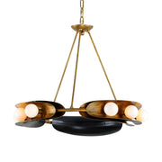 Corbett Lighting - 271-09-VB/BBR - LED Chandelier - Hopper - Vintage Brass/Black Brass