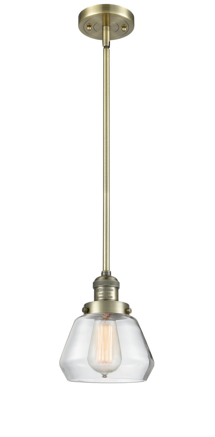 Innovations - 201S-AB-G172 - One Light Mini Pendant - Franklin Restoration - Antique Brass