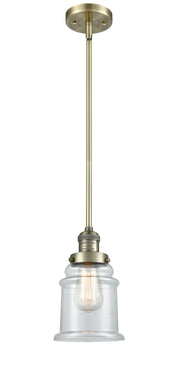 Innovations - 201S-AB-G182 - One Light Mini Pendant - Franklin Restoration - Antique Brass