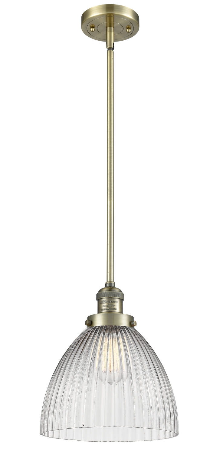 Innovations - 201S-AB-G222 - One Light Mini Pendant - Franklin Restoration - Antique Brass