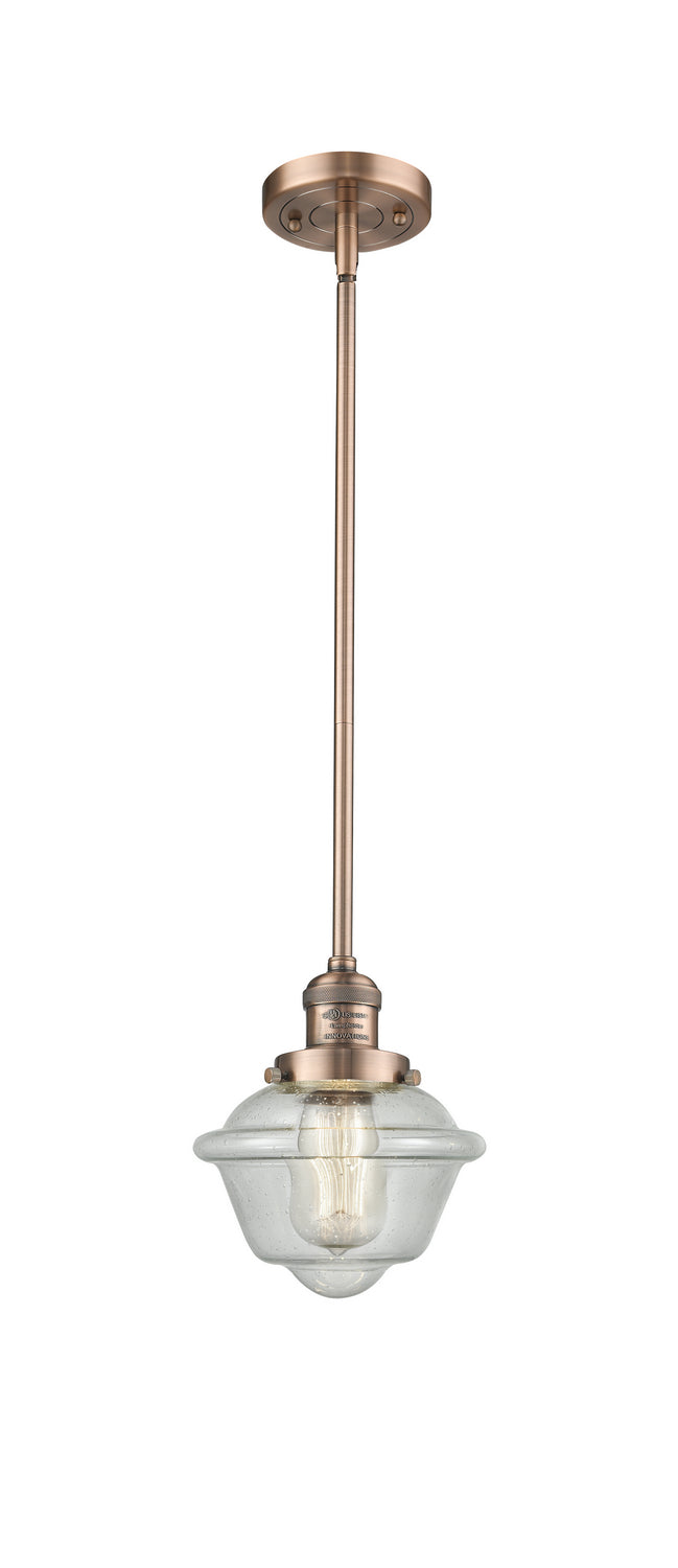 Innovations - 201S-AC-G534 - One Light Mini Pendant - Franklin Restoration - Antique Copper