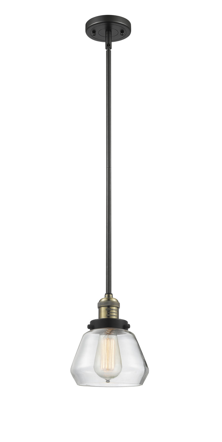 Innovations - 201S-BAB-G172 - One Light Mini Pendant - Franklin Restoration - Black Antique Brass