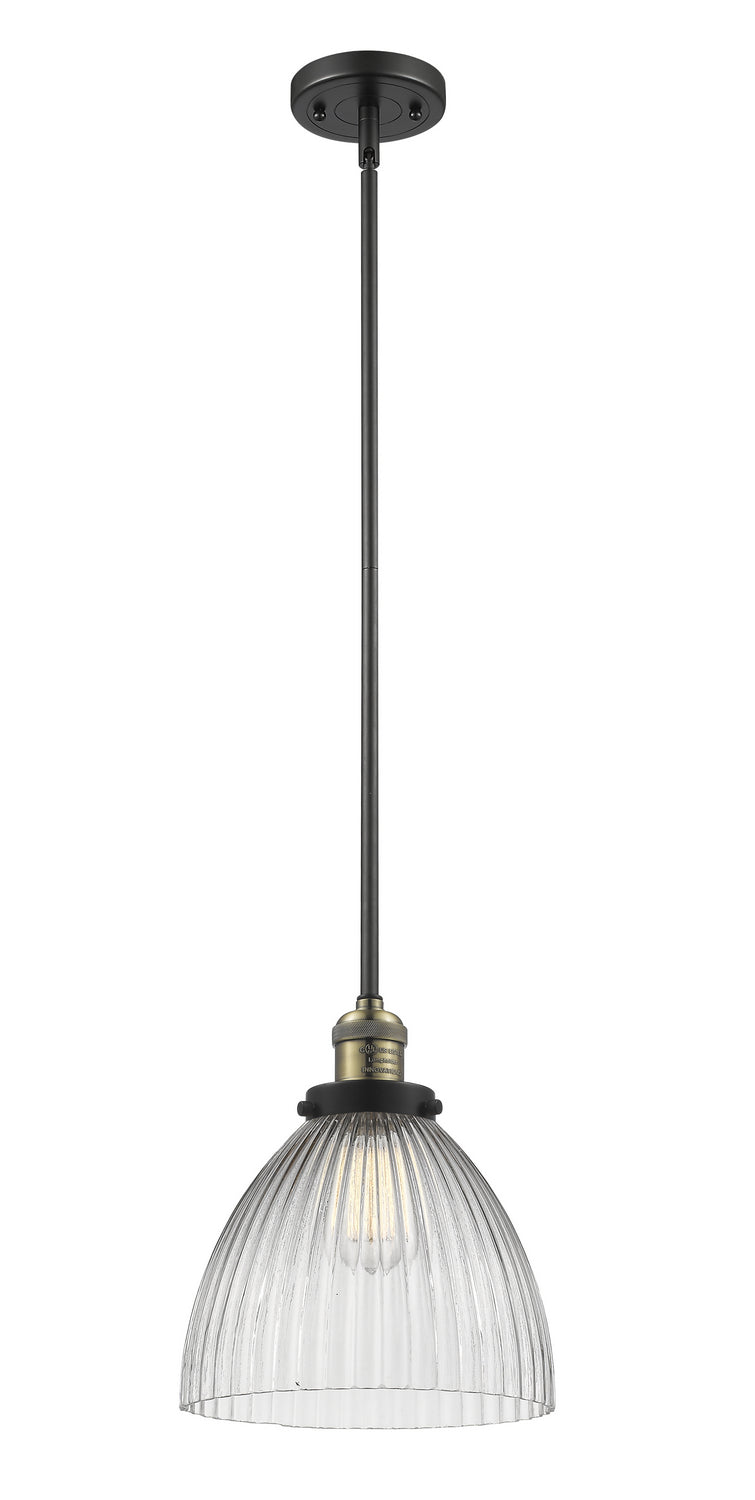 Innovations - 201S-BAB-G222 - One Light Mini Pendant - Franklin Restoration - Black Antique Brass