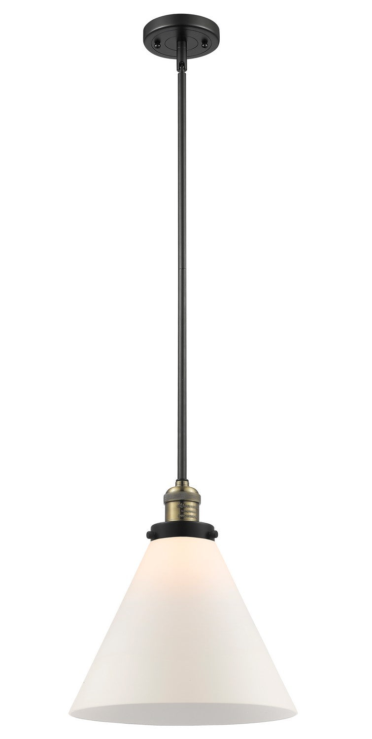 Innovations - 201S-BAB-G41-L - One Light Mini Pendant - Franklin Restoration - Black Antique Brass