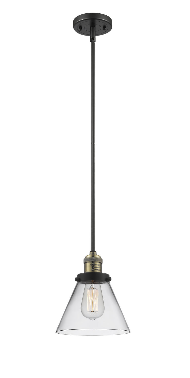 Innovations - 201S-BAB-G42 - One Light Mini Pendant - Franklin Restoration - Black Antique Brass