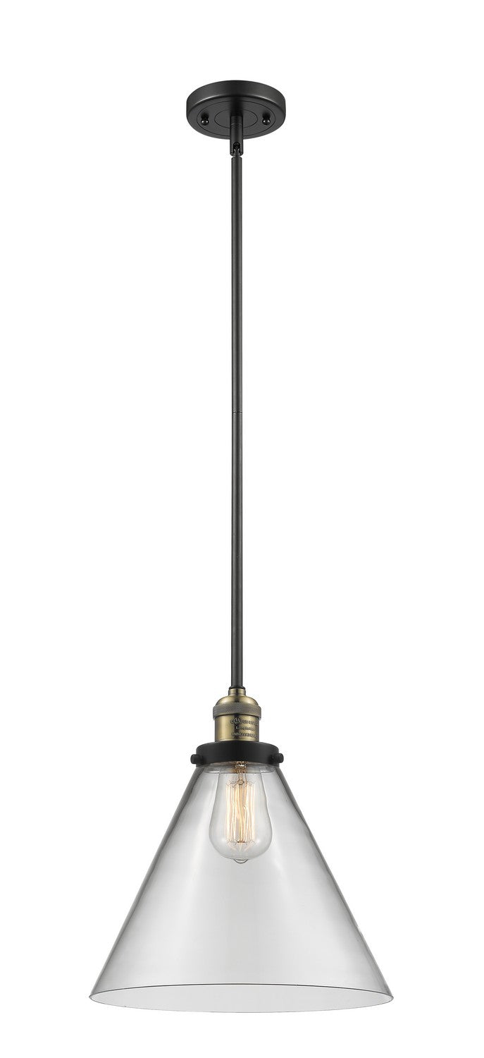 Innovations - 201S-BAB-G42-L - One Light Mini Pendant - Franklin Restoration - Black Antique Brass