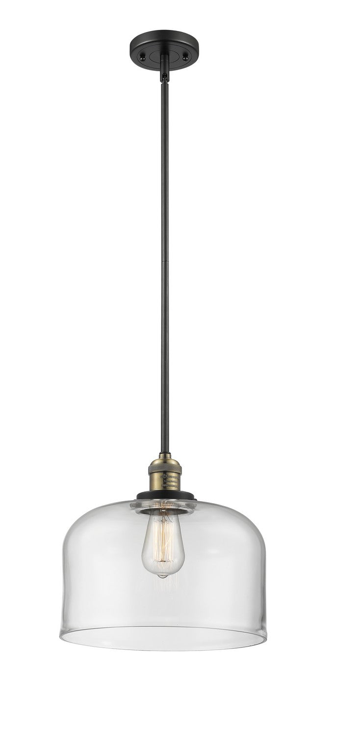 Innovations - 201S-BAB-G72-L - One Light Mini Pendant - Franklin Restoration - Black Antique Brass