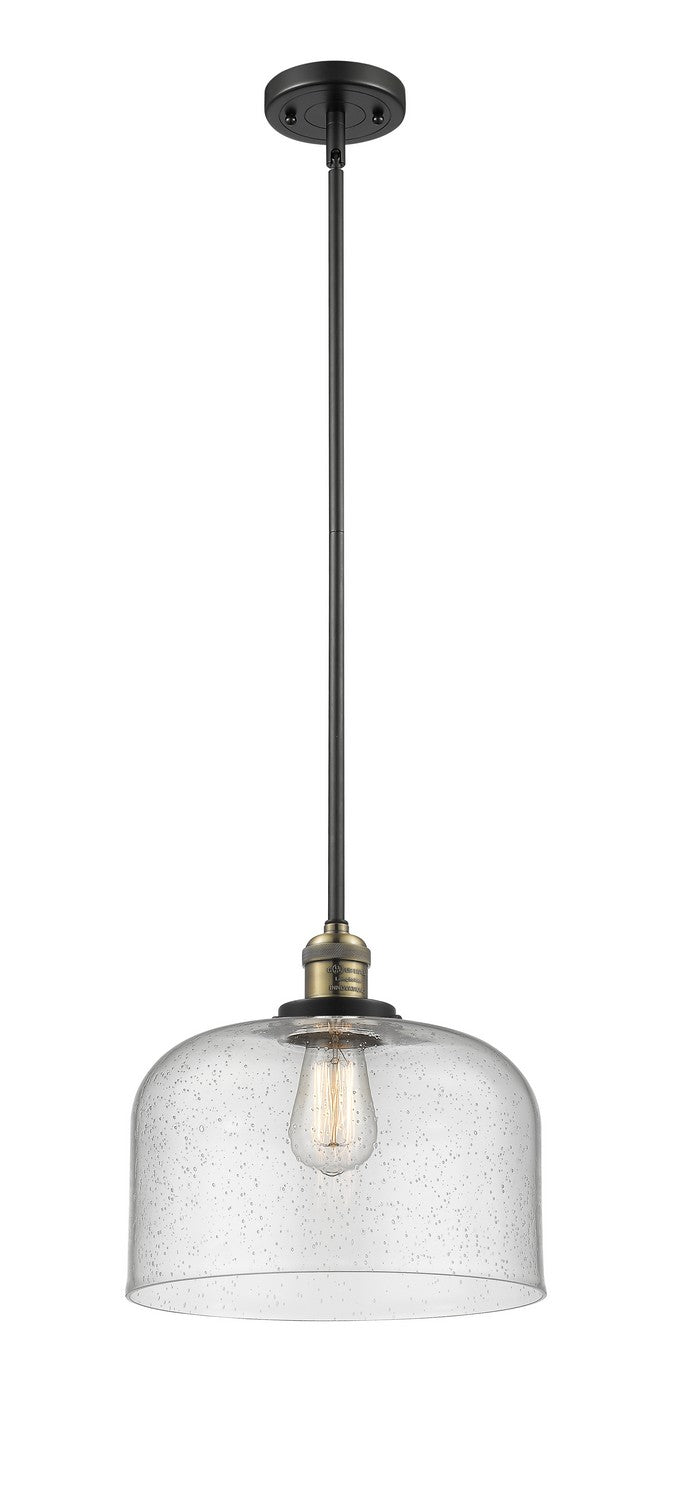 Innovations - 201S-BAB-G74-L - One Light Mini Pendant - Franklin Restoration - Black Antique Brass