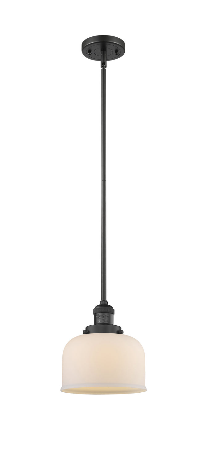 Innovations - 201S-BK-G71 - One Light Mini Pendant - Franklin Restoration - Matte Black