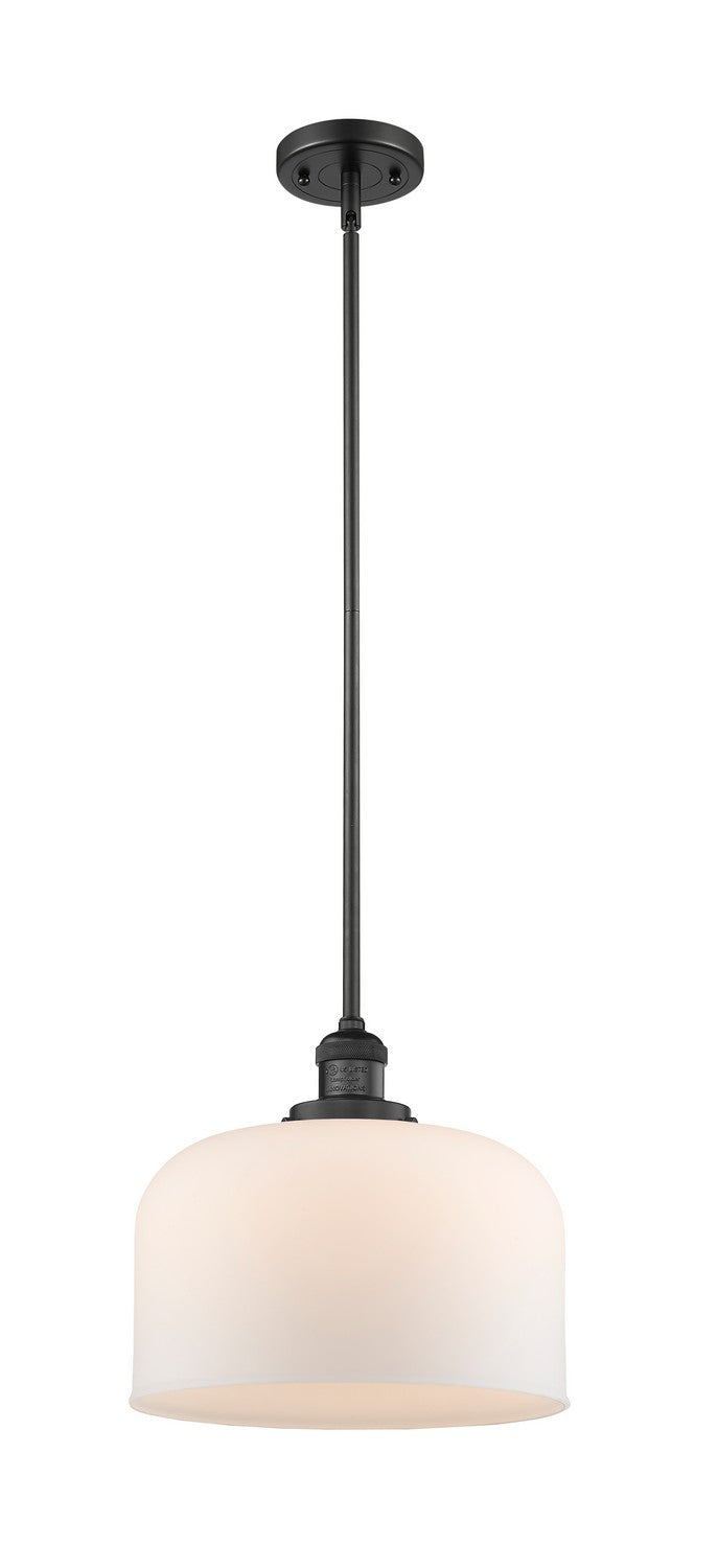 Innovations - 201S-BK-G71-L - One Light Mini Pendant - Franklin Restoration - Matte Black
