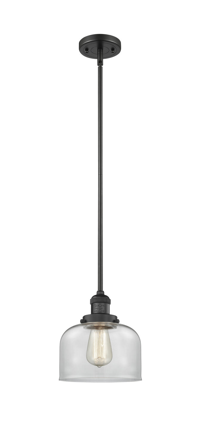 Innovations - 201S-BK-G72 - One Light Mini Pendant - Franklin Restoration - Matte Black