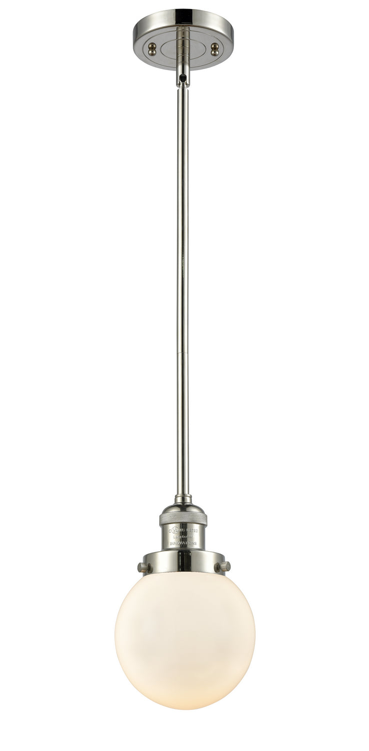 Innovations - 201S-PN-G201-6 - One Light Mini Pendant - Franklin Restoration - Polished Nickel