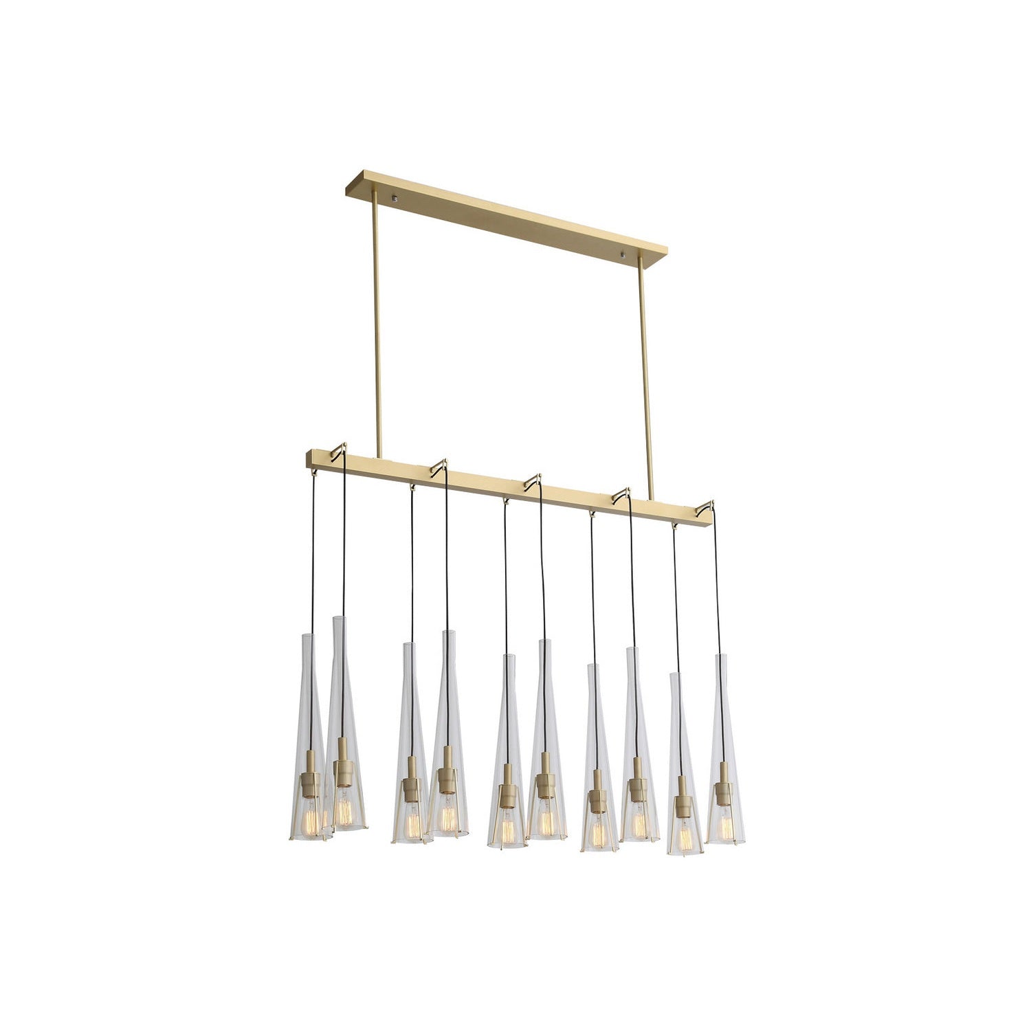Avenue Lighting - HF8133-BB - Ten Light Pendant - Abbey Park - Brushed Brass