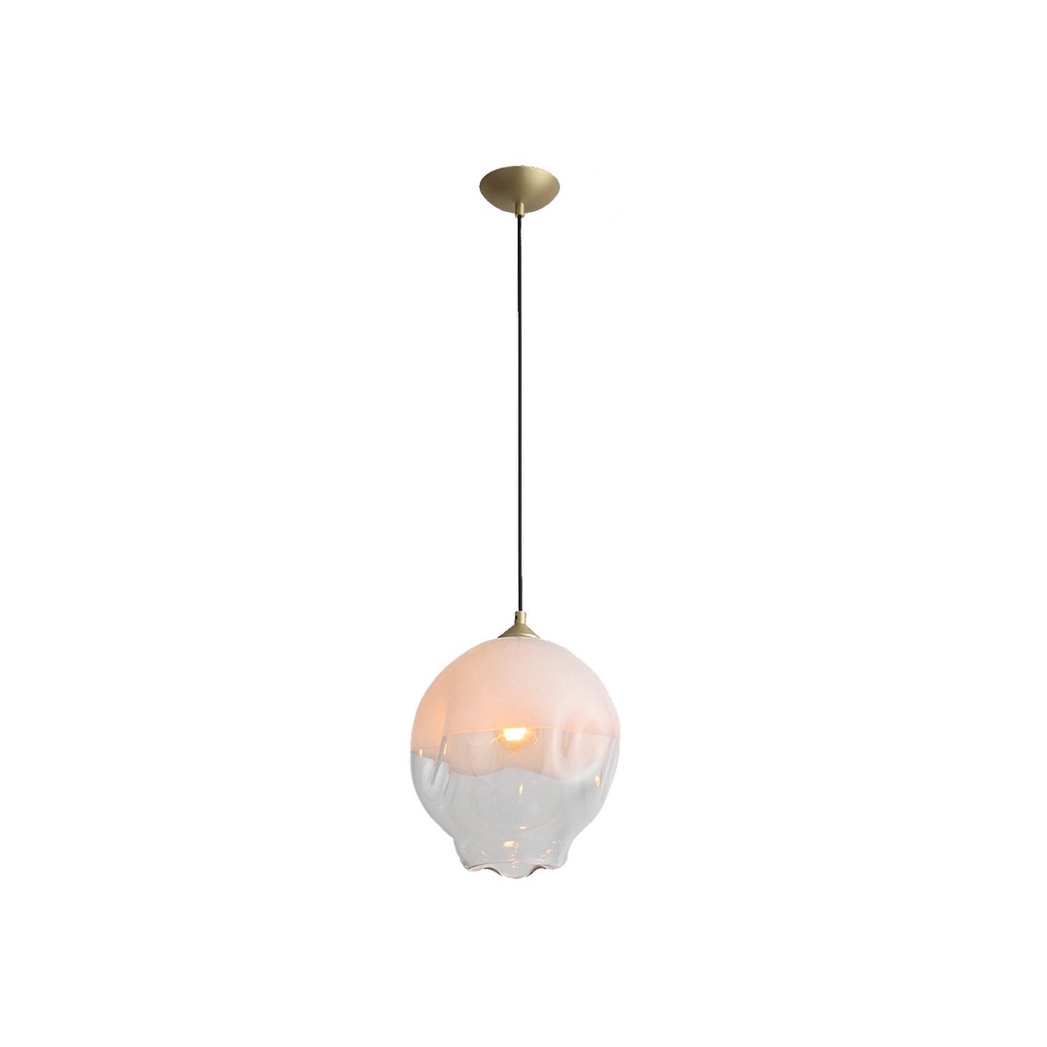 Avenue Lighting - HF8142-BB-WH - One Light Pendant - Sonoma Ave. - Brushed Brass